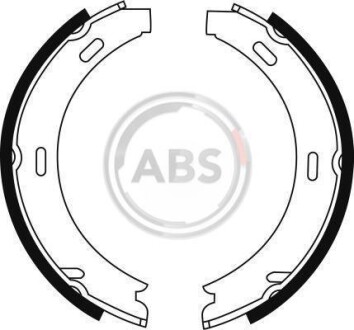 Комплект тормозных колодок, стояночная тормозная система A.B.S. 8902