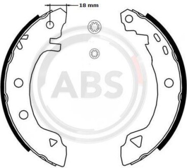 Комплект тормозных колодок A.B.S. 8917