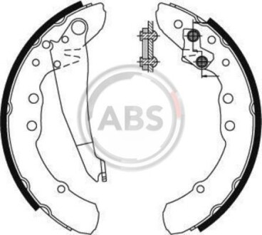 Комплект тормозных колодок A.B.S. 8921