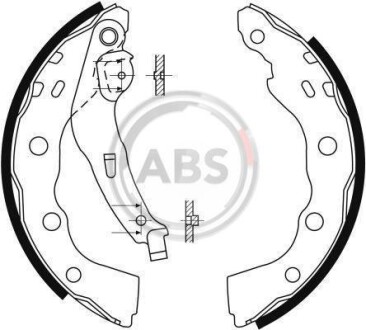 Гальмівні колодки (набір) A.B.S. A.B.S. 9088