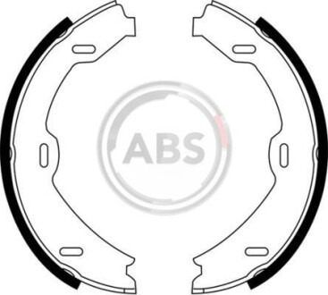 Гальмівні колодки ручного гальма A.B.S. A.B.S. 9140