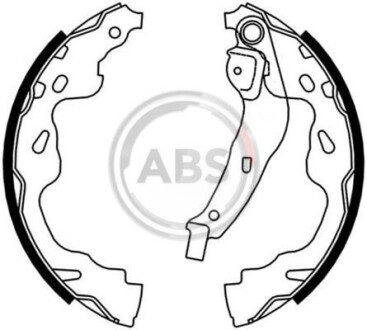 Комплект тормозных колодок A.B.S. 9165