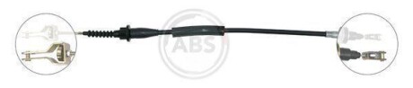 Трос, управление сцеплением A.B.S. K22650