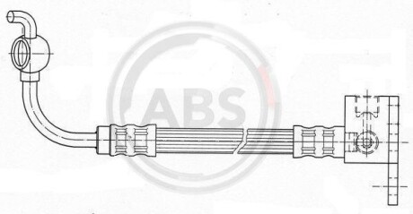 Шланг гальмівний A.B.S. A.B.S. SL3763