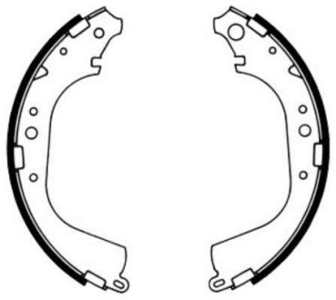 Гальмівні колодки, барабанні ABE C02039ABE