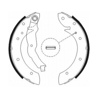 Комплект тормозных колодок ABE C0R011ABE