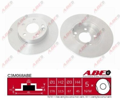 Тормозной диск ABE C3M068ABE