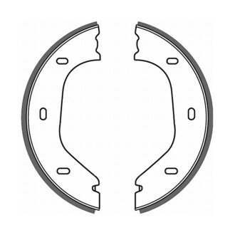 Комплект тормозных колодок, стояночная тормозная система ABE CRB000ABE