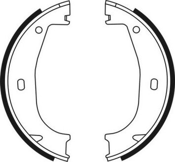 Комплект тормозных колодок, стояночная тормозная система ABE CRB001ABE