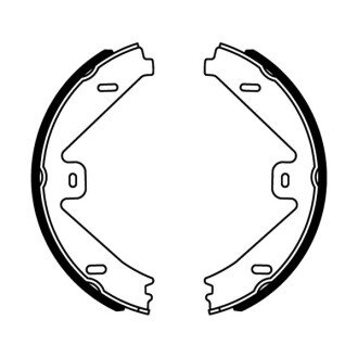 Комплект тормозных колодок, стояночная тормозная система ABE CRM014ABE