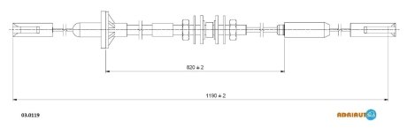 Трос зчеплення ADRIAUTO 030119