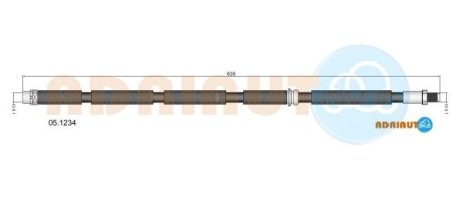 BMW Шланг тормозн.передн.E70 X5,F15 X5,E71 X6,F16 X6 07- ADRIAUTO 051234