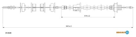 Трос зчеплення ADRIAUTO 070149