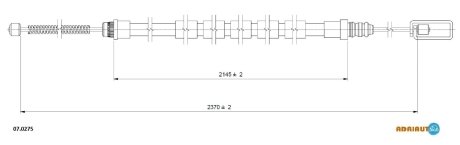 Трос ручного гальма ADRIAUTO 070275