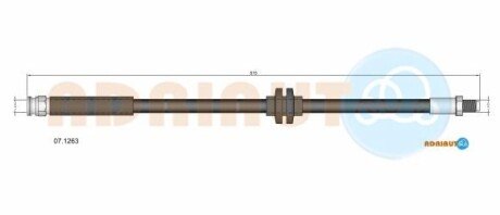 PEUGEOT Гальмівний шланг зад. BOXER 2.0-3.0 06-, CITROEN JUMPER 2.0-3.0 06-, FIAT DUCATO 2.2-3.0 06- ADRIAUTO 07.1263