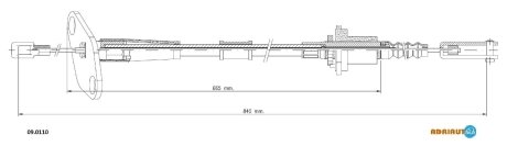 Трос зчеплення ADRIAUTO 090110