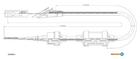Тросик сцепления ADRIAUTO 1101071