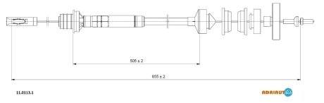 Трос, управление сцеплением ADRIAUTO 1101131