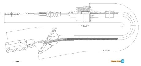 Тросик сцепления ADRIAUTO 1101351