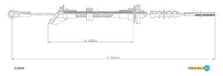 Трос зчеплення ADRIAUTO 110156