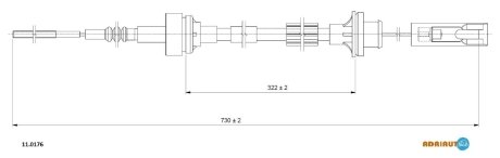 Трос зчеплення ADRIAUTO 110176 (фото 1)