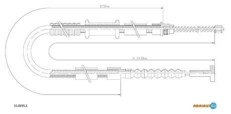 Тросик стояночного тормоза ADRIAUTO 1102151