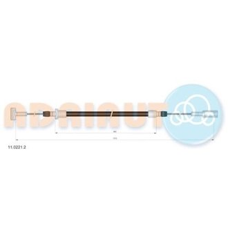 Трос ручного тормоза ADRIAUTO 1102212