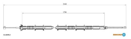 Трос зупиночних гальм ADRIAUTO 1102392