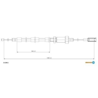 Трос ручного тормоза ADRIAUTO 1102801