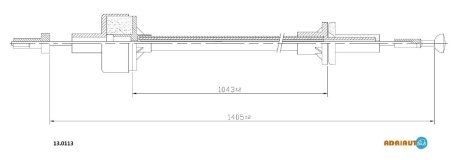 Трос зчеплення ADRIAUTO 130113 (фото 1)