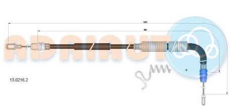 Трос ручного тормоза ADRIAUTO 1302162