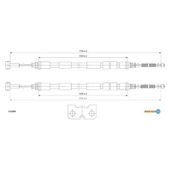 Трос ручного гальма ADRIAUTO 130294