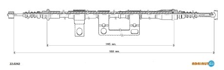 Трос ручного гальма ADRIAUTO 220242