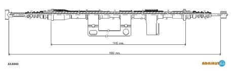 Трос ручного гальма ADRIAUTO 220243