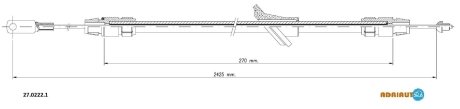 Трос стоянкових гальм ADRIAUTO 2702221