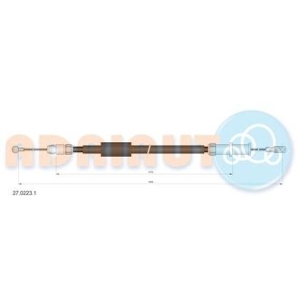 Трос ручного DB209-318, L=R 06- ADRIAUTO 2702231