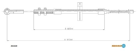 Трос ручного гальма ADRIAUTO 280228