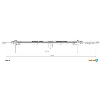 Трос, стояночная тормозная система ADRIAUTO 2802431