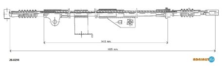 Трос ручного гальма ADRIAUTO 280294