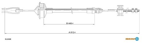 Трос зчеплення ADRIAUTO 350108
