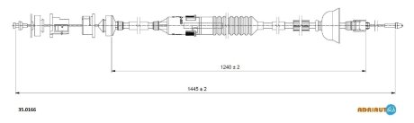 Трос зчеплення ADRIAUTO 350166