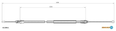 Трос стояночного тормоза ADRIAUTO 4102061