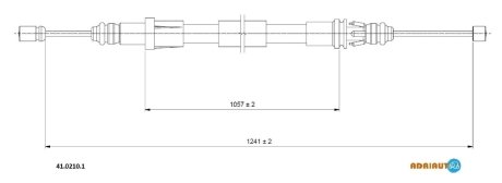 Трос ручного гальма ADRIAUTO 4102101