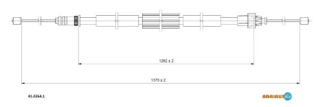Трос зупиночних гальм ADRIAUTO 4102641