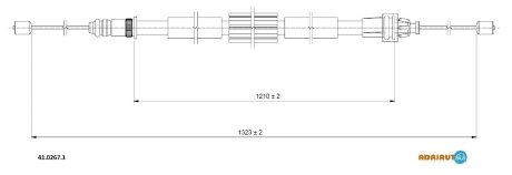 Трос ручного гальма ADRIAUTO 4102671