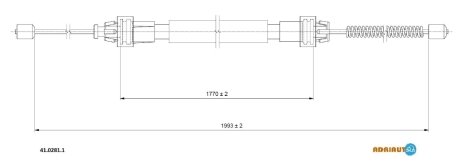 Трос ручного гальма ADRIAUTO 4102811