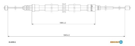 Трос зупиночних гальм ADRIAUTO 4102921