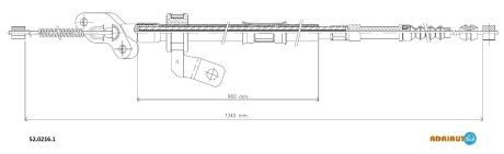 Трос стояночного тормоза ADRIAUTO 5202161