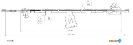 Трос зупиночних гальм ADRIAUTO 5202211