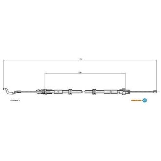 Трос гальма стоянки ADRIAUTO 5502051